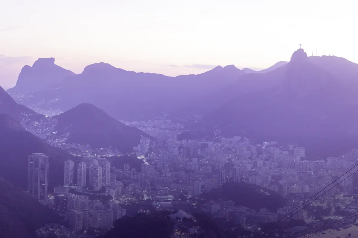 Rio de Janeiro at dusk — Brezilya