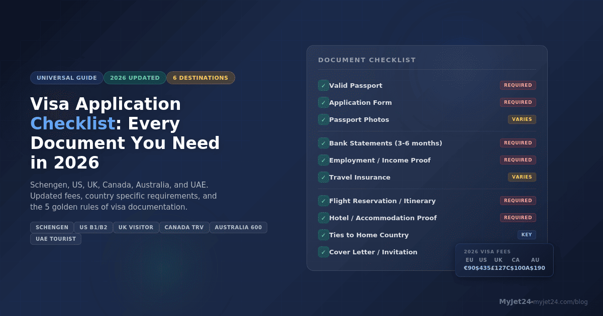 Visa Application Checklist: Every Document You Need in 2026