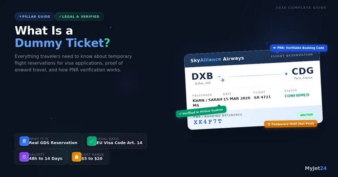Was ist ein Dummy-Ticket? Vollständiger Leitfaden 2026