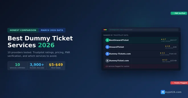 Best Dummy Ticket Website 2026: 10 Providers Compared