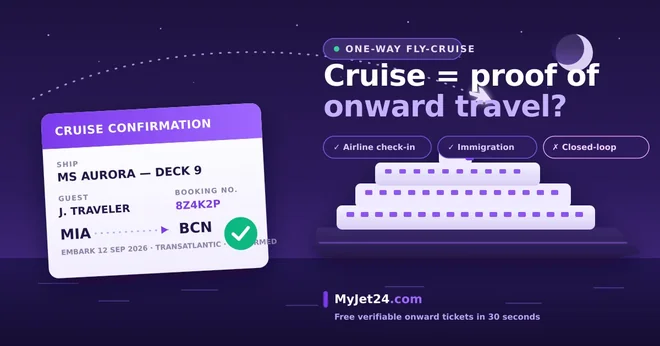 Does a Cruise Count as Proof of Onward Travel? The 2026 Rules for Fly-Cruise Travelers