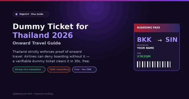 Is a Dummy Ticket Accepted for Thailand? (2026)