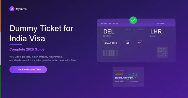 Does VFS Global Accept a Dummy Ticket for an India Visa? (2026)
