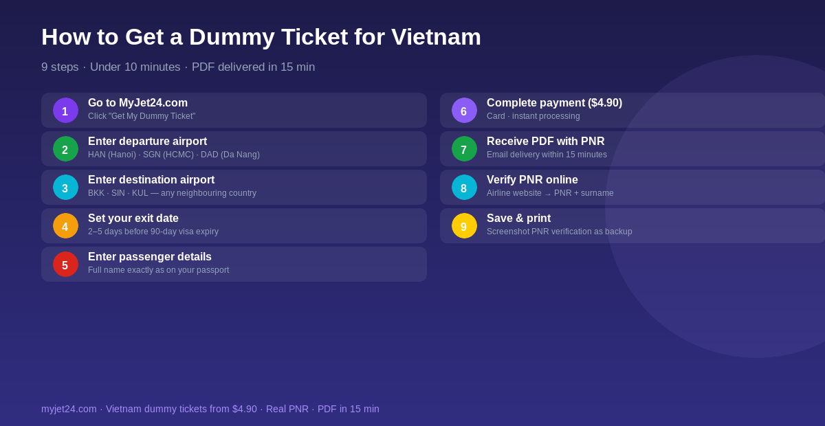 9-step guide to getting a verified dummy ticket for Vietnam travel 2026