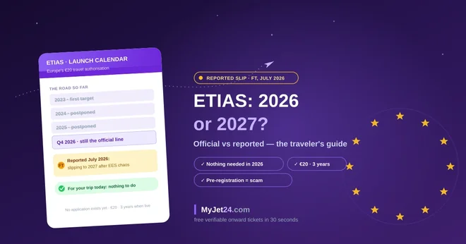 ETIAS Delayed to 2027? What's Official, What's Reported — and What Travelers Should Do Now