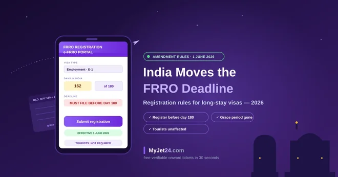 India's FRRO Registration Rules (2026): The New 180-Day Deadline for Long-Stay Visas