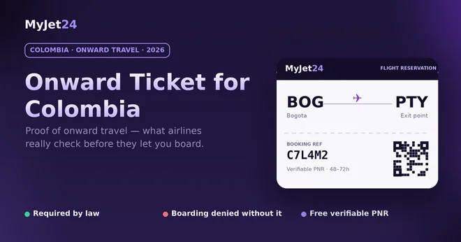 Onward Ticket Colombia